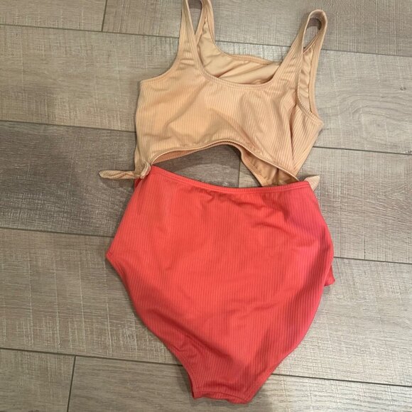 ART CLASS GIRLS SWIM SUIT SIZE XL 14 TANGERINE ORANGE - Picture 3 of 5